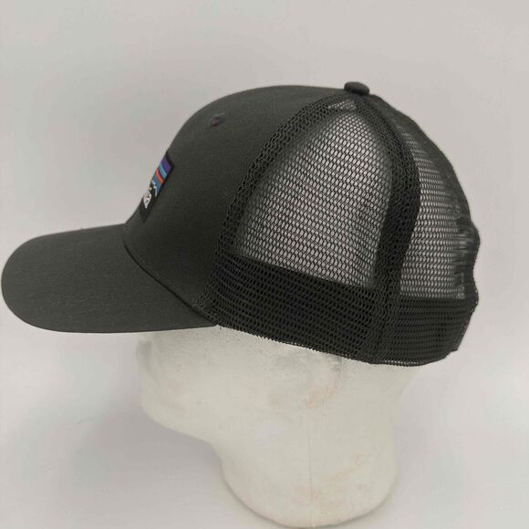 Patagonia Black Adjustable Strap Logo Patch Curved Brim Mesh Hat Cap Unisex - Picture 4 of 8